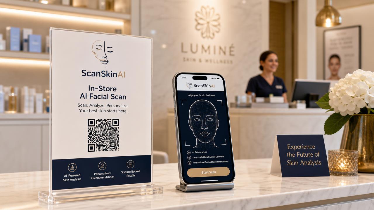 AI Facial Skin Analysis & Lead Generation for Medical Spas | ScanSkinAI Demo thumbnail